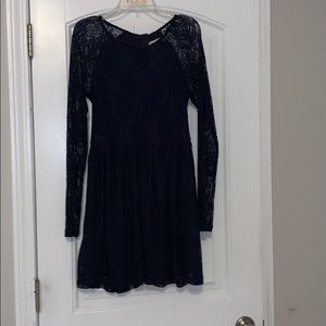 Dark Navy blue lace dress